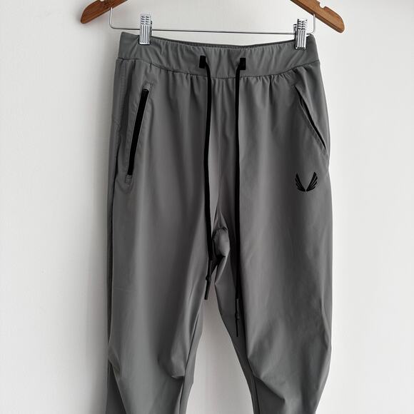 ASRV Tetra Lite Joggers Mens Small High Rib Performance Pants Sage Workout Gym - Picture 2 of 14